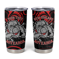 Personalised Aotearoa Bulldog Tumbler Cup NZ Maori Tattoo