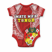 Tonga Rugby Baby Onesie Mate Maa Tonga Pacific Tongan Ngatu LT14 - Polynesian Pride
