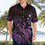 Purple Aloha Hawaii Hawaiian Shirt Snorkeling With Sea Turtle Polynesian Pattern