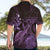 Purple Aloha Hawaii Hawaiian Shirt Snorkeling With Sea Turtle Polynesian Pattern