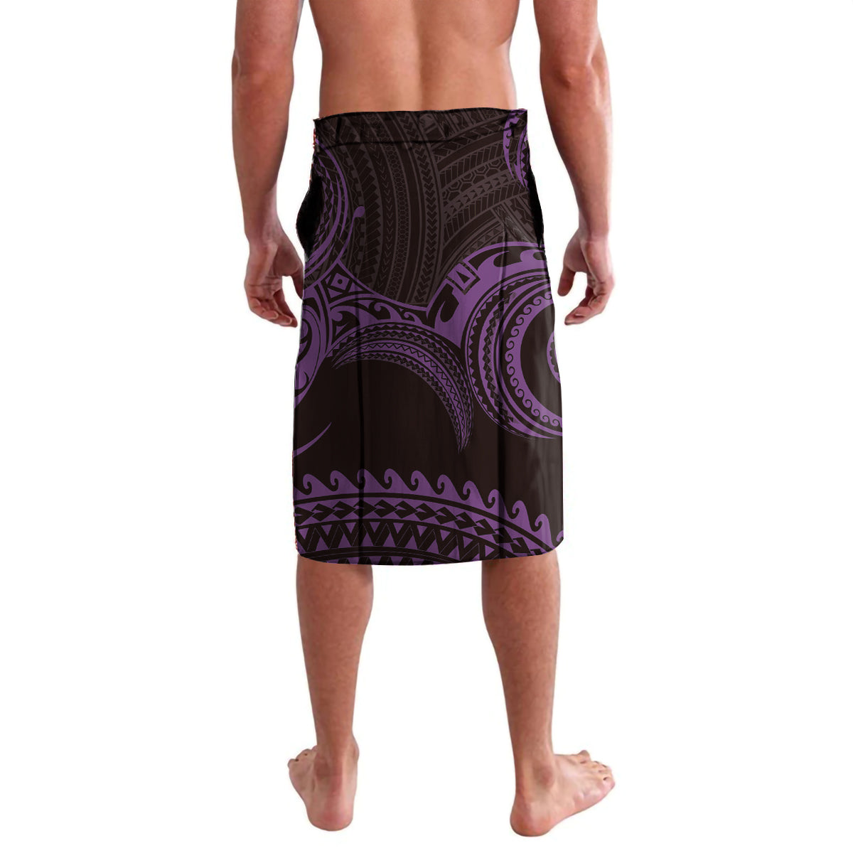 Purple Aloha Hawaii Lavalava Snorkeling With Sea Turtle Polynesian Pattern