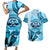 Hawaii Sea Turtle Snorkeling Is My Therapy Couples Matching Short Sleeve Bodycon Dress and Hawaiian Shirt