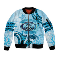 Hawaii Sea Turtle Snorkeling Is My Therapy Sleeve Zip Bomber Jacket