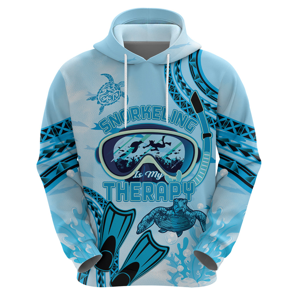 Hawaii Sea Turtle Snorkeling Is My Therapy Zip Hoodie