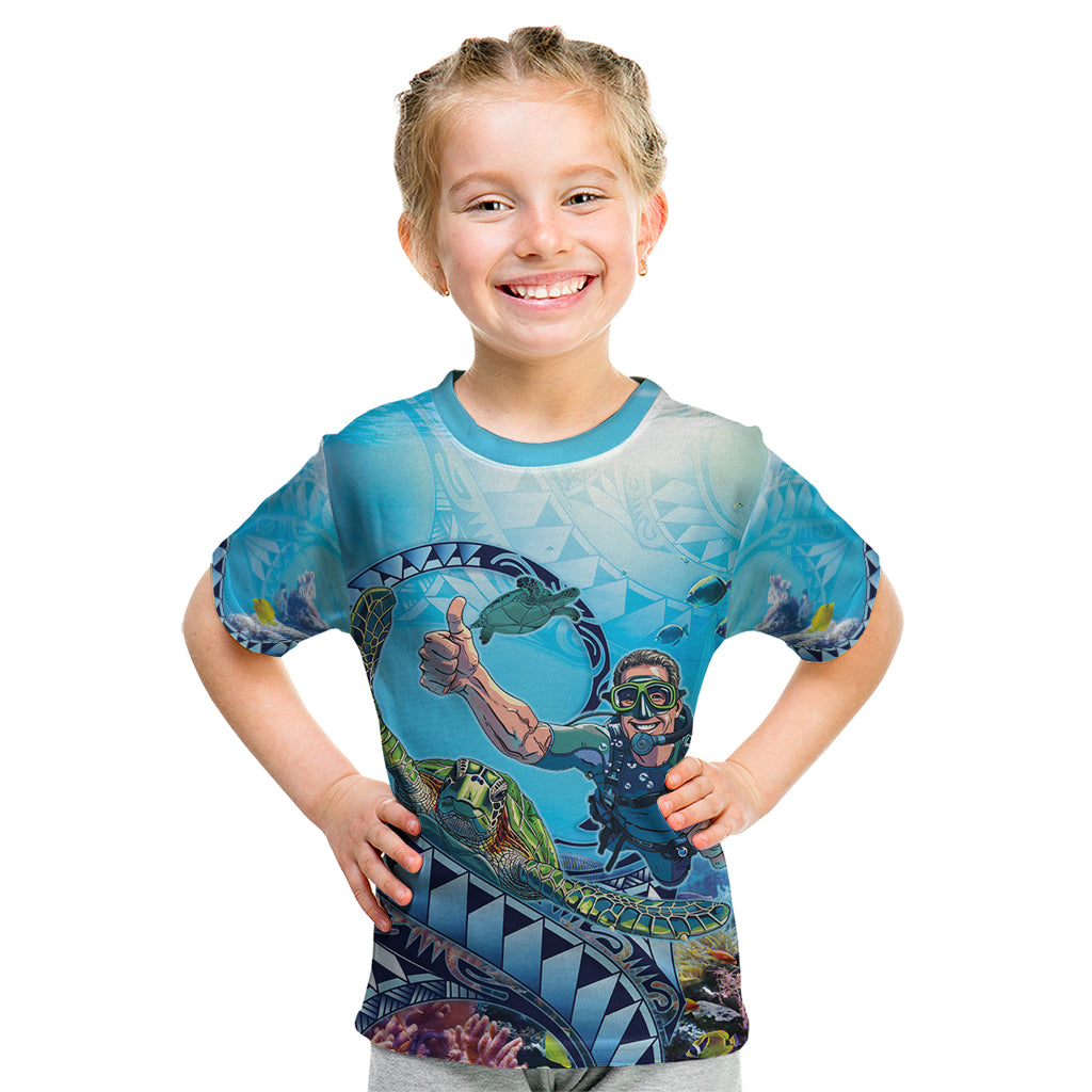 Hawaii Snorkeling Honu Turtle Kid T Shirt Under The Ocean Vibes