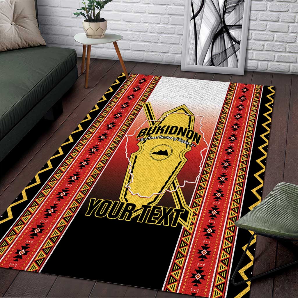 Personalised Bukidnon Philippines Area Rug The Food Basket of Region X