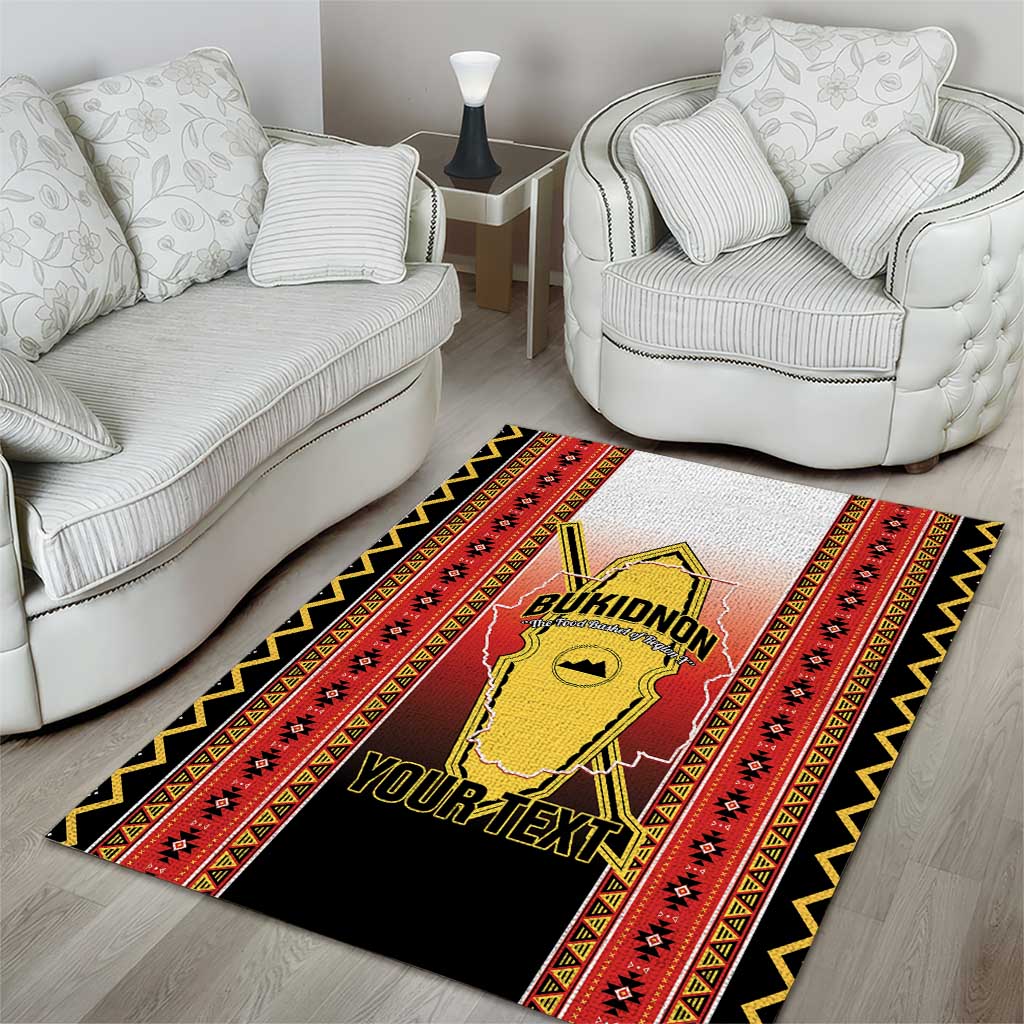 Personalised Bukidnon Philippines Area Rug The Food Basket of Region X