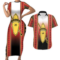 Personalised Bukidnon Philippines Couples Matching Short Sleeve Bodycon Dress and Hawaiian Shirt The Food Basket of Region X