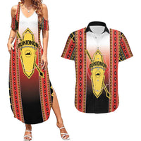 Personalised Bukidnon Philippines Couples Matching Summer Maxi Dress and Hawaiian Shirt The Food Basket of Region X