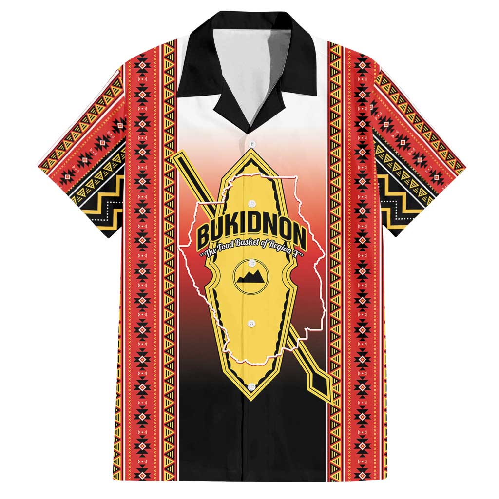 Personalised Bukidnon Philippines Family Matching Long Sleeve Bodycon Dress and Hawaiian Shirt The Food Basket of Region X