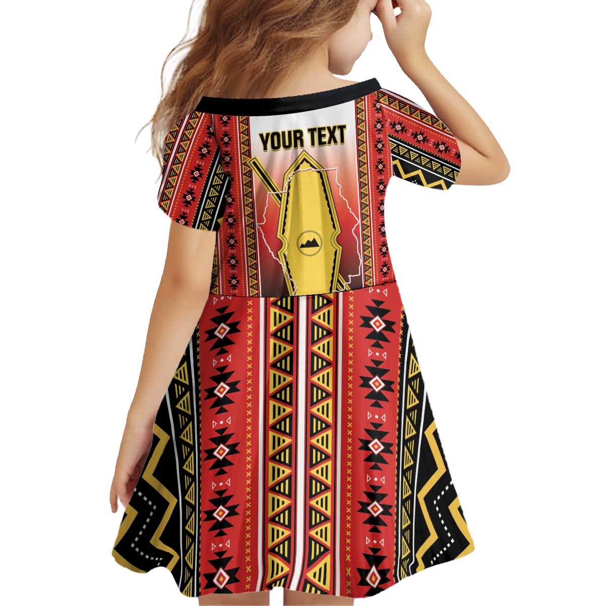 Personalised Bukidnon Philippines Kid Short Sleeve Dress The Food Basket of Region X