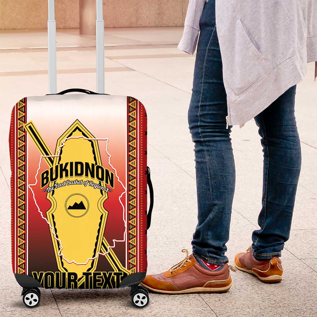 Personalised Bukidnon Philippines Luggage Cover The Food Basket of Region X