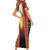 Personalised Bukidnon Philippines Short Sleeve Bodycon Dress The Food Basket of Region X