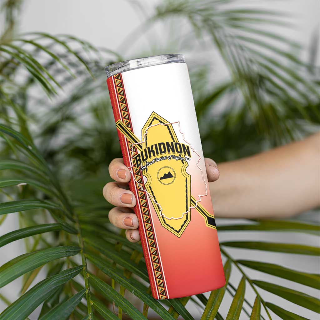 Personalised Bukidnon Philippines Skinny Tumbler The Food Basket of Region X