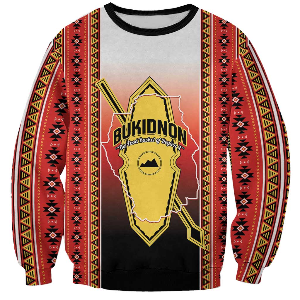 Personalised Bukidnon Philippines Sweatshirt The Food Basket of Region X