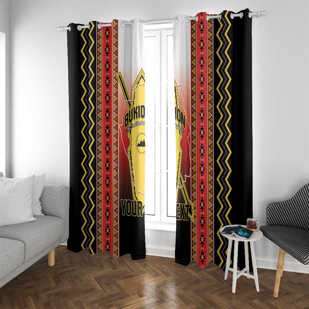 Personalised Bukidnon Philippines Window Curtain The Food Basket of Region X