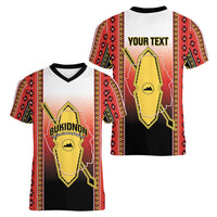 Personalised Bukidnon Philippines Women V-Neck T-Shirt The Food Basket of Region X