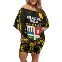 Agusan del Sur Philippines Off Shoulder Short Dress Habagatang Agusan Lolong