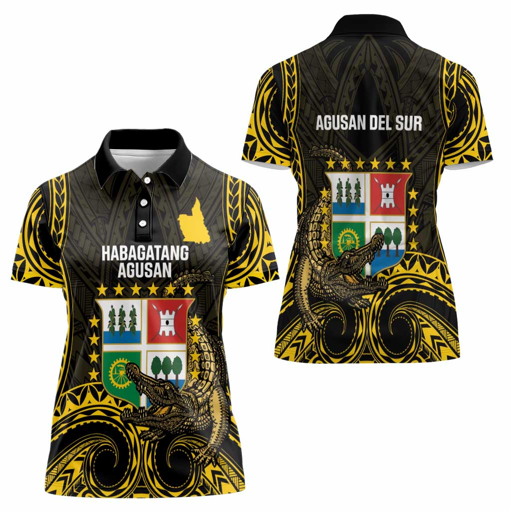 Agusan del Sur Philippines Women Polo Shirt Habagatang Agusan Lolong