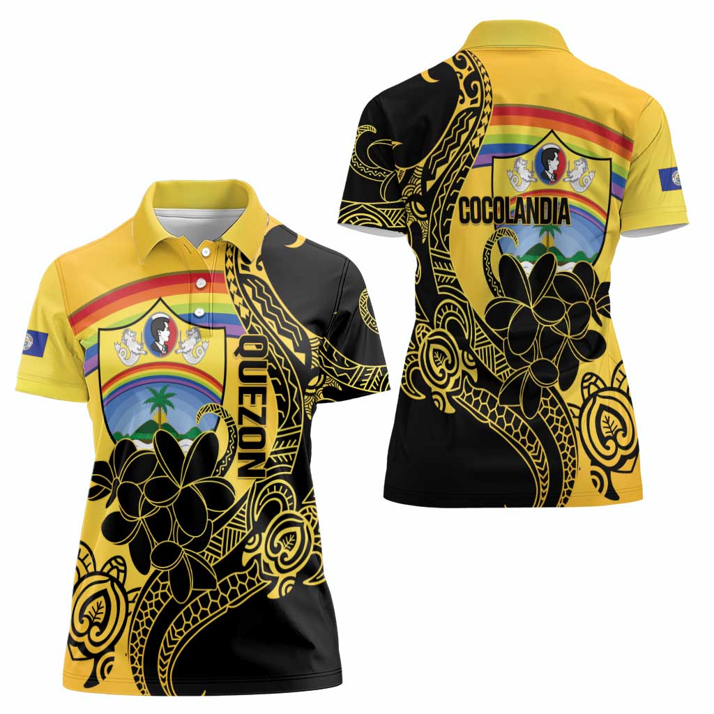 Quezon Province Women Polo Shirt Cocolandia Philippines Turtle