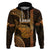 Polynesian Pride Hawaiian Islands Hoodie Lani Map Gold Kanaka With Kakau LT14 Gold - Polynesian Pride