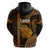 Polynesian Pride Hawaiian Islands Hoodie Lani Map Gold Kanaka With Kakau LT14 - Polynesian Pride