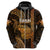 Polynesian Pride Hawaiian Islands Hoodie Lani Map Gold Kanaka With Kakau LT14 - Polynesian Pride