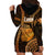 Polynesian Pride Hawaiian Islands Hoodie Dress Lani Map Gold Kanaka With Kakau LT14 - Polynesian Pride