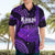 Personalised Hawaiian Islands Hawaiian Shirt Kauai Map Purple Kanaka With Kakau LT14 - Polynesian Pride