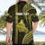 Personalised Hawaiian Islands Hawaiian Shirt Oahu Map Yellow Kanaka With Kakau LT14 - Polynesian Pride