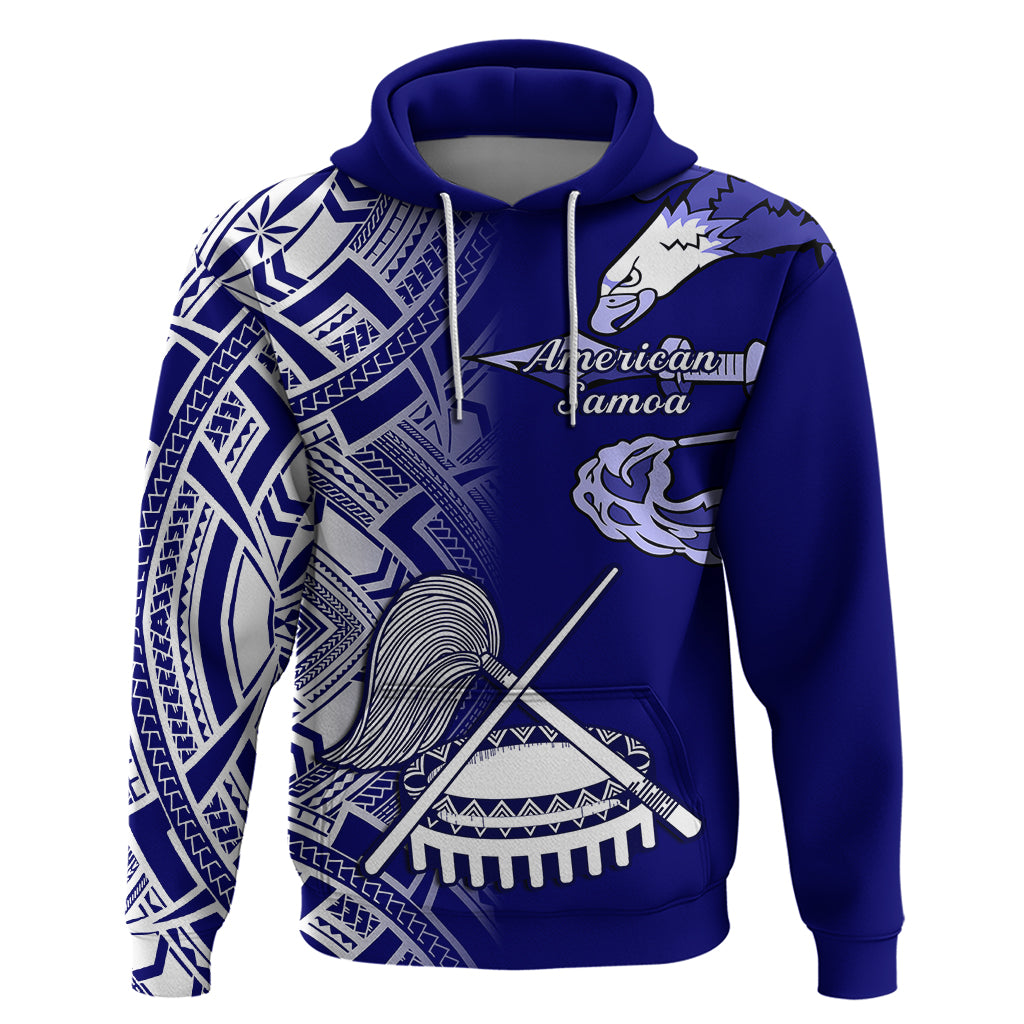 Polynesian Pride American Samoa Hoodie July 4 Independence Day LT14 Blue - Polynesian Pride