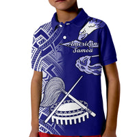 Personalised American Samoa Kid Polo Shirt July 4 Independence Day LT14 Kid Blue - Polynesian Pride