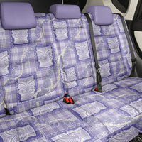 Aloha Hawaii Tiki Palaka Motifs Back Car Seat Cover Honohono Lei Purple Elegant Vibes LT14 - Polynesian Pride