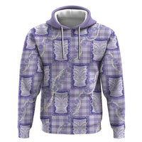 Aloha Hawaii Tiki Palaka Motifs Hoodie Honohono Lei Purple Elegant Vibes LT14 Pullover Hoodie Purple - Polynesian Pride