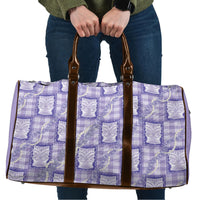 Aloha Hawaii Tiki Palaka Motifs Travel Bag Honohono Lei Purple Elegant Vibes LT14 Purple - Polynesian Pride