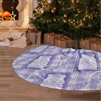 Aloha Hawaii Tiki Palaka Motifs Tree Skirt Honohono Lei Purple Elegant Vibes LT14 - Polynesian Pride