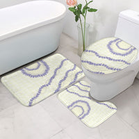 Hawaii Honohono Palaka Motifs Bathroom Set Hawaiian Orchid Lei