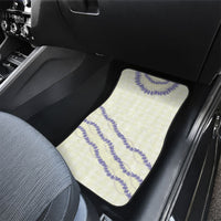 Hawaii Honohono Palaka Motifs Car Mats Hawaiian Orchid Lei