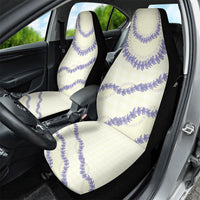 Hawaii Honohono Palaka Motifs Car Seat Cover Hawaiian Orchid Lei