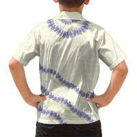 Hawaii Honohono Palaka Motifs Family Matching Long Sleeve Bodycon Dress and Hawaiian Shirt Hawaiian Orchid Lei