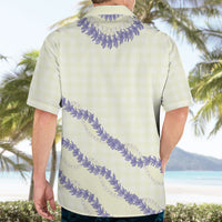 Hawaii Honohono Palaka Motifs Hawaiian Shirt Hawaiian Orchid Lei