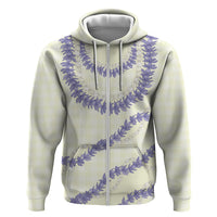 Hawaii Honohono Palaka Motifs Hoodie Hawaiian Orchid Lei