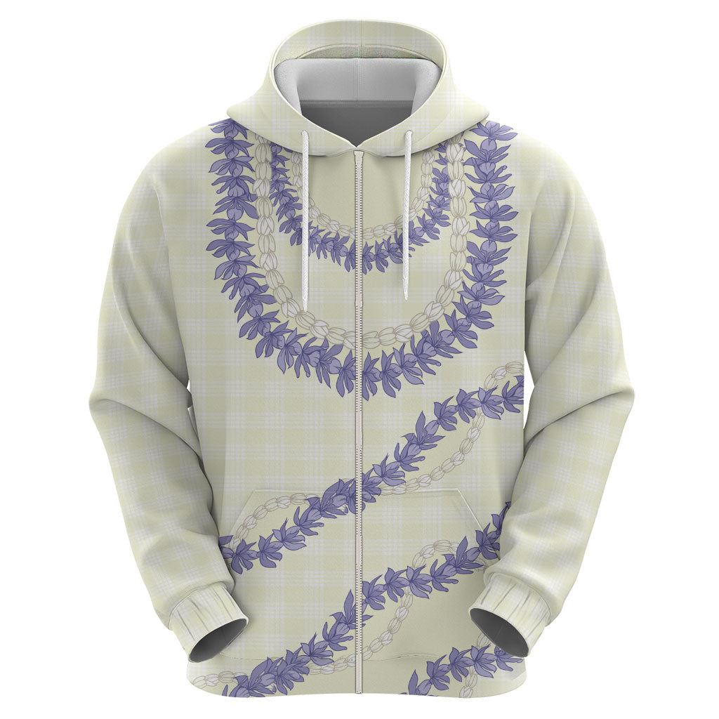 Hawaii Honohono Palaka Motifs Hoodie Hawaiian Orchid Lei
