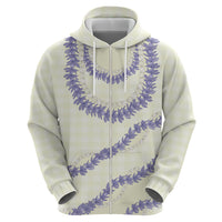 Hawaii Honohono Palaka Motifs Hoodie Hawaiian Orchid Lei