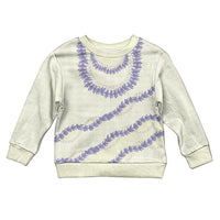Hawaii Honohono Palaka Motifs Kid Ugly Christmas Sweater Hawaiian Orchid Lei LT14 Kid Cream - Polynesian Pride