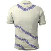 Hawaii Honohono Palaka Motifs Polo Shirt Hawaiian Orchid Lei