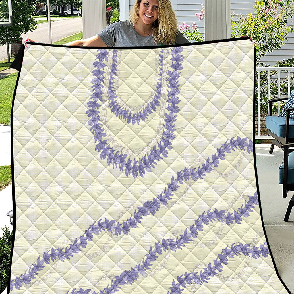 Hawaii Honohono Palaka Motifs Quilt Hawaiian Orchid Lei