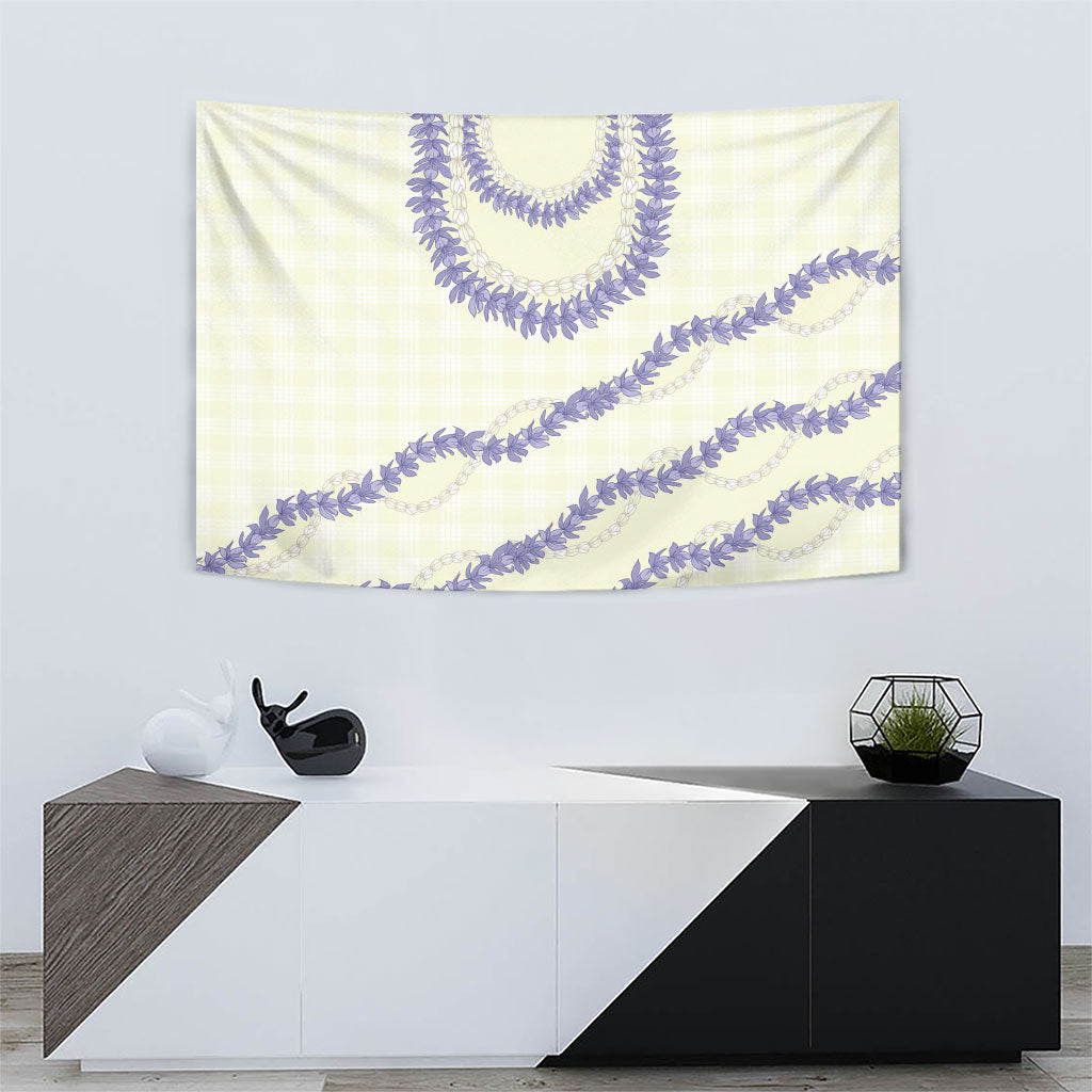 Hawaii Honohono Palaka Motifs Tapestry Hawaiian Orchid Lei