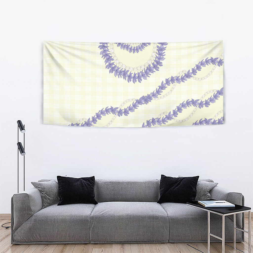 Hawaii Honohono Palaka Motifs Tapestry Hawaiian Orchid Lei
