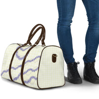 Hawaii Honohono Palaka Motifs Travel Bag Hawaiian Orchid Lei